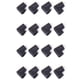 thumbnail image 1 of 16Pcs Esquina de Parachoques Protectores para Borde Table Seguridad de Bebes Negro, 1 of 5