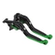 thumbnail image 1 of Palancas de freno y embrague cortas y largas Unique Bargains para Honda CBR650R 2014-2022, palanca de freno ajustable de motocicleta, aleación de aluminio, mango negro con extremo verde, 1 par, 1 of 7