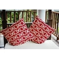 thumbnail image 6 of Simply Daisy 16" x 16" Hugs and Kisses Polyester Indoor/Outdoor Pillow, Red (1 count), 6 of 6