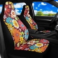 thumbnail image 4 of Uorisanigo Hippie Flower Car Seat Covers Universal Front Car Seats Waterproof Anti-Slip Back Fabric Removable Automotive Accessories Suitable for Cars, SUV and Trucks, 4 of 7