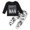 Black, variant on YDFCWXW Baby Boy Clothes Set Toddler Boys Spring Long Sleeve Letter Camouflage Tops Pants 2Pcs (Black, 9-12 Months)