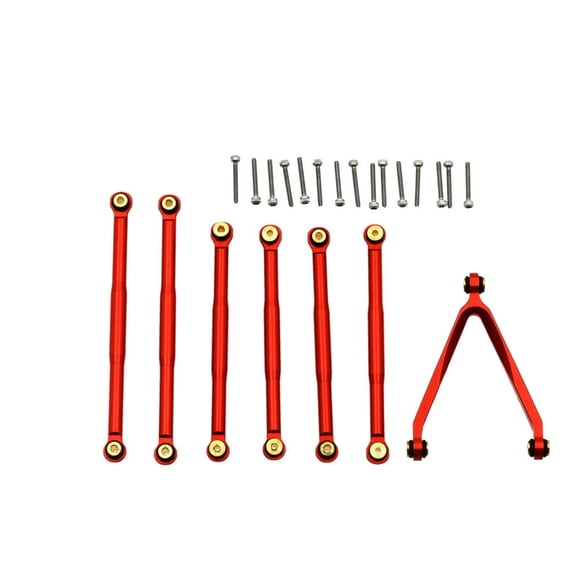 GUYUTING Upgrade for Axial SCX24 with 7-Piece Aluminum Link Set, Ideal for Off-Road Racing & Bashing