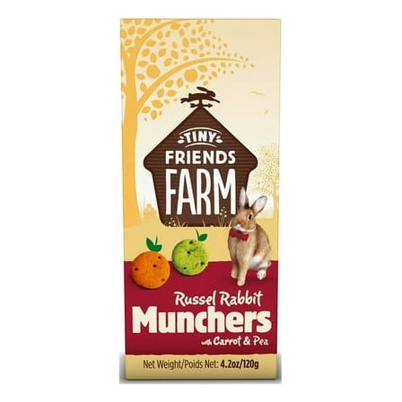 Tiny Friends Farm Russel Rabbit Munchers, Treat 4.23oz