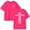 Hot Pink, variant on Girls “For God So Loved The World” John 3:16 Christian T-Shirt, Cross Print Crewneck Tee for Teens Light Purple 120