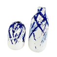 thumbnail image 1 of 2 piezas de jarrón de azul y , jarrón azul, jarrón de botella Oriental, adorno de escritorio, jarrón Chinoiserie para fiesta y sala de, 1 of 10