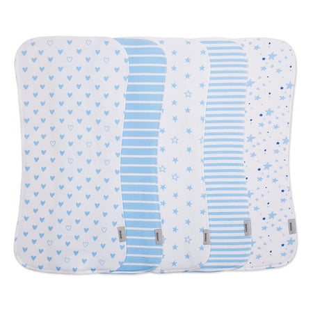 5-Pack Large Burp Cloths for Baby Boys & Girls - 100% Cotton, Extra Absorbent & Soft for Newborn Skin | Unisex Essentials for Feeding, Nursing & Spit Ups - Baby Shower Gift