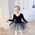 thumbnail image 6 of ‌LYMAYTER Girls Ballet Leotard Long Sleeve Skirted Leotards with Tutus Skirt Kids Dance Costume 3-11Y, 6 of 8