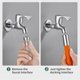 thumbnail image 3 of 360 Degree Faucet Sprayer Extension Hose Silicone Extension Tube with Leakproof Gasket Bubbler Flexible Faucet Extender Water Hose, 3 of 5