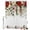 White, variant on Christmas Red Poinsettia Shower Curtains for Bathroom, Winter Xmas Flowers Pines Cone Waterproof Fabric Shower Curtain, Decorative Bathroom Curtain for Bathtub, 72"x72", No Hooks Included