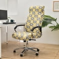 thumbnail image 1 of Funda para silla de oficina con cremallera, funda para silla giratoria para computadora, funda protectora elástica para silla de hotel con reposabrazos unidos, 1 of 6