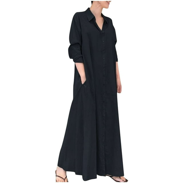 IDALL Robe Maxi à Imprimé Floral pour Femmes Automne 2024 Robes d'Invité de Mariage Manches Longues Enveloppantes Col en V Volants Ceinturées Ligne A Fluide Décontractée Ceinture à Nouer Robes en Chiffon Boho Robe de Soirée Z1-Noir P