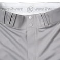 thumbnail image 2 of Wire2Wire Men's Tournament Piped Knicker Baseball Pant Grey/Black XL, 2 of 3