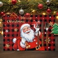 thumbnail image 2 of Christmas Placemats Set of 6, Santa Claus Place Mats Merry Christmas Snowflake Buffalo Plaid Placemat Table Decoration for Kitchen Table Dinner Xmas Holiday Party Decor Indoor Outdoor 13x19 Inch, 2 of 9
