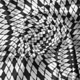 thumbnail image 5 of Ambesonne Abstract Geometry Valance Pack of 2, Rhombus Grids, 54"X12", Charcoal Grey White, 5 of 5