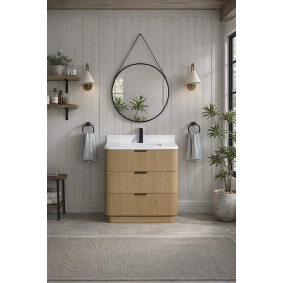 Calamigo 30" Bathroom Vanity Oak
