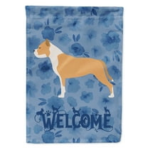 Carolines Treasures CK6181GF Staffordshire Bull Terrier Welcome Flag Garden Size Small multicolor