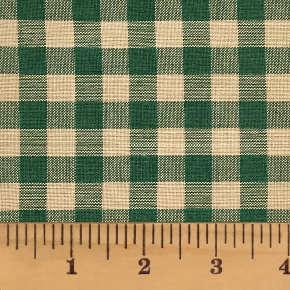 Timber Green 5 Homespun Plaid Cotton Fabric Sold by the Yard- by JCS Fabric