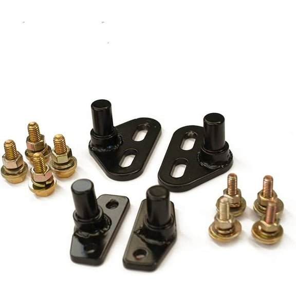 Military Hard X-Door Strikers Latches, 4 pack (2 front, 2 Rear), Black, fits Humvee