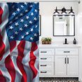 thumbnail image 4 of 2DXuixsh Shower Curtain for Bathroom Independence Day Resistant Mildew Shower Curtain Retro Decorative Bath Curtain Excluding Poles 71 X 71 Inch Shower Liners A, 4 of 8