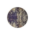 thumbnail image 2 of Unique Loom Vita Collection Area Rug - Pollock (4' 1" Round Navy Blue/Blue), 2 of 6