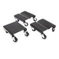 thumbnail image 2 of 3-Piece 1500lbs Snowmobile Dolly Set with 360° Swivel Casters Black, 2 of 14