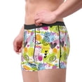 thumbnail image 2 of Kdxio Men's Boxer Briefs with Tropical Pineapples Print - Comfortable and Breathable Underwear for Everyday Wear, 2 of 5