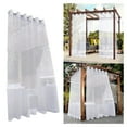 thumbnail image 2 of Eyelet Outdoor Curtains Transparents Waterproofs Voile Curtains for Patioes and Gazeboes, 2 of 17