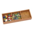 thumbnail image 2 of Bandeja organizadora Lipper International 823 de madera de bambú con 3 compartimentos, 2 of 7