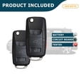 thumbnail image 3 of AKS KEYS Replacement for Volkswagen Key Fob (4 Buttons) That Use FCC NBG92596263 and Part Number 1K0 959 753 P - 315 MHz, 3 of 6