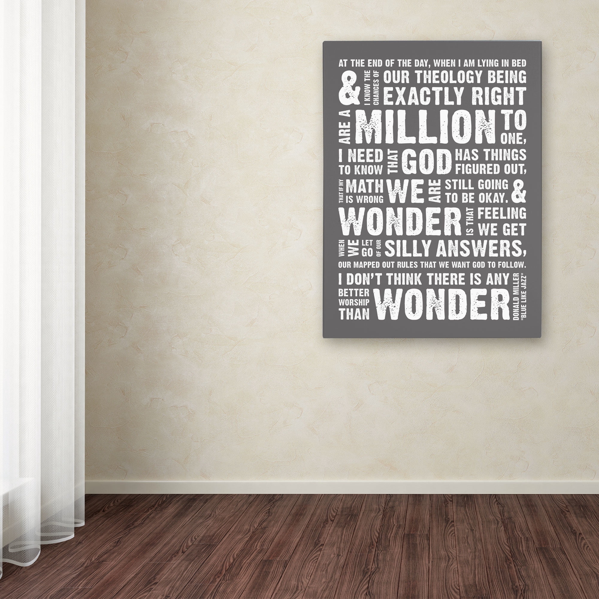 Trademark Fine Art "Wonder as Worship" Canvas Art by Megan Romo