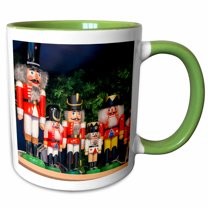 3drose, Nutcrackers for Sale, Rothenburg, Germany, 15oz Two-tone Green Mug