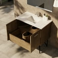 thumbnail image 4 of Lexora Home Lancy 36" Single Quartz Top Bathroom Vanity in Rustic Acacia, 4 of 10