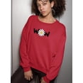 thumbnail image 2 of Wow Daisy Banner. Sweatshirt Women -Image by Shutterstock, Female 3X-Large, 2 of 4