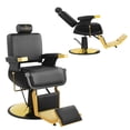 thumbnail image 2 of Hydraulic Barber Chair  with Foot Rest and Square Base 360 Degrees Rolling Swivel Hair Styling Chair, All Purpose Beauty Spa Equipment  Salon Chair Tattoo Chair Beauty Equipment (Black), 2 of 9