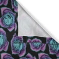 thumbnail image 3 of Ambesonne Psychedelic Kitchen Curtains, Bicolour Abstract Roses, 55"x30", Charcoal Grey and Multicolor, 3 of 3