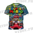 thumbnail image 1 of 3-13 Años super Mario Bros Kids Camiseta De Manga Corta Moda Impresión 3D Colorido Niños Niñas Camisas Juegos De Dibujos Animados Top, 1 of 4