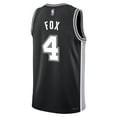 thumbnail image 3 of Youth Nike De'Aaron Fox Black San Antonio Spurs Swingman Jersey - Icon Edition, 3 of 3