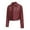 Wine Cropped Faux Leather Jacket for Women, variant on Olyvenn Women's Cropped Faux Leather Jacket Zip Up Motorcycle Jacket Moto Biker Blazer PU Short Coat Fashion Y2k Streetwear Gray 14