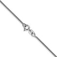thumbnail image 3 of 14K White Gold Spiga Wheat Chain Necklace 18 inch 1.05 mm with Spring Ring Clasp, 3 of 4