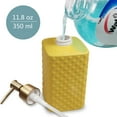 thumbnail image 6 of Gold Soap Dispenser, Ceramic Lotion Pump Bottle with Refined and Vintage Emboss, Home Decoration for Bathroom or Kitchen (White), 6 of 14