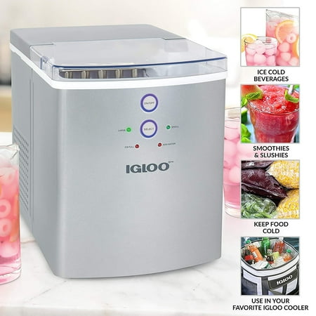 Igloo - 33-Pound Automatic Portable Countertop Ice Maker Machine