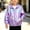 Purple, variant on 4-13 Years Kids Iridescent Gradient Zip up Jacket, Boys Girls Stand Collar Windbreaker Lightweight Holographic Glossy Casual Outerwear for Autumn Purple 12-13 Years(12-13 Years)