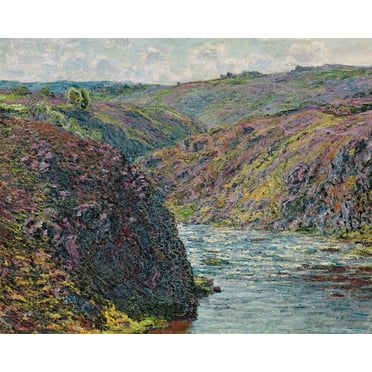 Monet "Ravines of the Creuse at the End of the Day" (1889) Glossy Poster