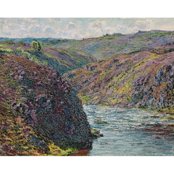 Monet "Ravines of the Creuse at the End of the Day" (1889) Glossy Poster