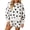 White #009, variant on Womens Polka Dot 2 Piece Outfits Casual Oversized Long Sleeve Sweatshirts Shorts Set Tracksuits Sweatsuits S