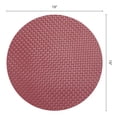 thumbnail image 6 of Unique Bargains Round Placemats 6pcs Faux Leather Placemats Red 15"x15", 6 of 6