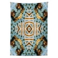 thumbnail image 3 of Ambesonne Hippie Tablecloth Rectangular Table Cover, Tie Dye Grunge, 60"x84", Yellow and Blue, 3 of 4