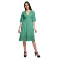thumbnail image 1 of Moomaya Robe Midi Décontractée Unie pour Femmes à Manches Courtes Tenue d'Été Vêtements, 1 of 6