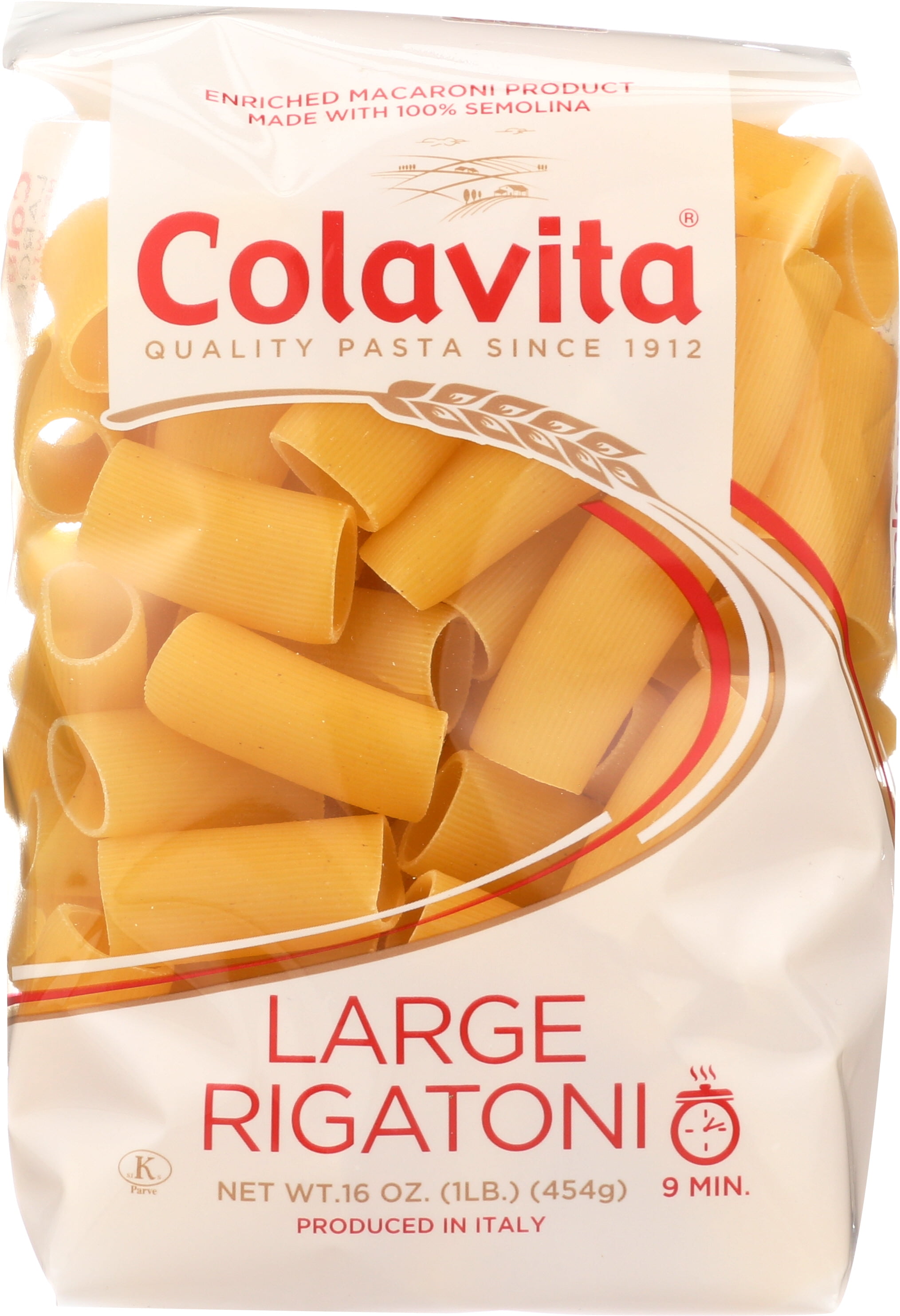 Colavita Large Rigatoni Pasta, 16 Ounce