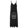 thumbnail image 6 of Hamburger Sleeveless Dress Loose Women's Dress Dresses Luxury Evening Dresses, 6 of 9